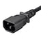 Monoprice SVT; SJT Extension Cord, 18 AWG, Indoor, 18/3, 1 Outlets, IEC 60320 C13, Black, IEC 60320 C14 40104 - alternate 3